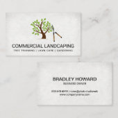 Heggeschaar | Zakelijke kaart met boomlogo Visitekaartje (Voorkant / Achterkant)
