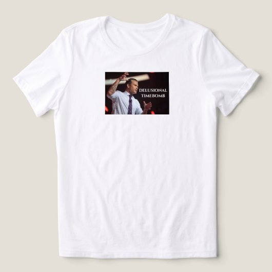 Hegseth is delusional anti-MAGA Tri-Blend Shirt (Design voorkant)