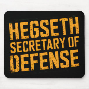 Hegseth minister van Defensie Trump inauguratiedag Muismat