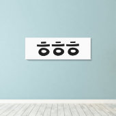 HEHEHE ㅎ ㅎ Korean Slang Canvas Afdruk (Insitu (Houten vloer))