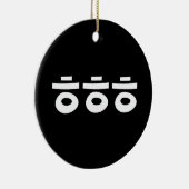 HEHEHE ㅎ ㅎ Korean Slang Keramisch Ornament (Rechts)