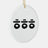 HEHEHE ㅎ ㅎ Korean Slang Keramisch Ornament (Rechts)