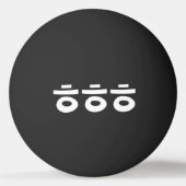 HEHEHE ㅎ ㅎ Korean Slang Ping Ping Pong Ball (Achterkant)