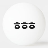 HEHEHE ㅎ ㅎ Korean Slang Pingpongbal (Achterkant)