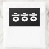 HEHEHE ㅎ ㅎ Korean Slang Rechthoekige Sticker (Tas)