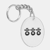 HEHEHE ㅎ ㅎ Korean Slang Sleutelhanger (Voorkant Links)