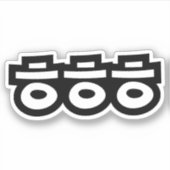 HEHEHE ㅎ ㅎ Korean Slang Sticker (Voorkant)