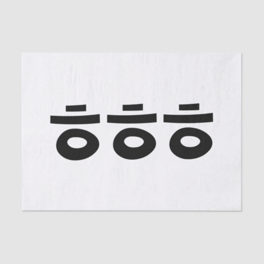 HEHEHE ㅎ ㅎ Korean Slang Tissuepapier (Voorkant)