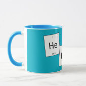 Hehehe Helium Laughing Gas Element Pun Cup Mok (Links)