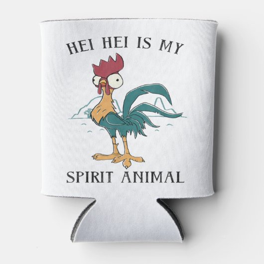 Hei hei is mijn geest dierportret blikjeskoeler (Voorkant)