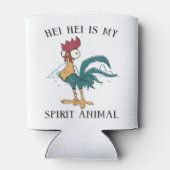 Hei hei is mijn geest dierportret blikjeskoeler (Achterkant)