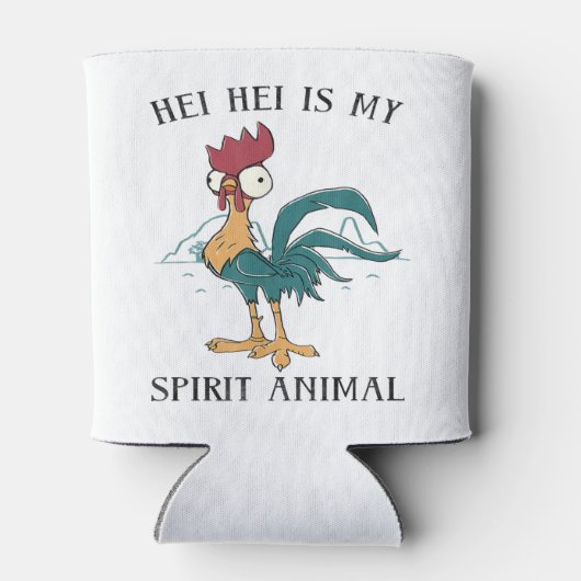 Hei hei is mijn geest dierportret blikjeskoeler (Achterkant)