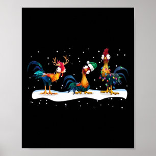 Hei Hei Kip Kerst - Uni Poster