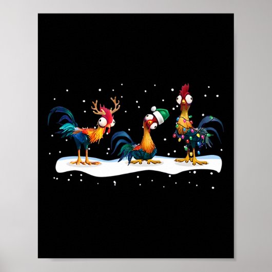 Hei Hei Kip Kerst - Uni Poster (Voorkant)
