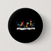 Hei Hei Kip Kerst - Uni Ronde Button 5,7 Cm (Voorkant)