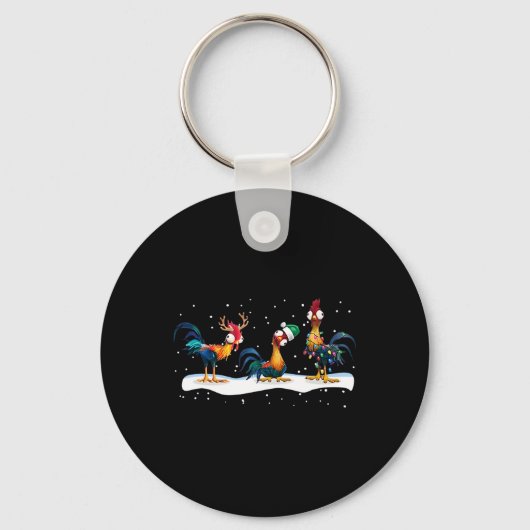 Hei Hei Kip Kerst - Uni Sleutelhanger (Voorkant)