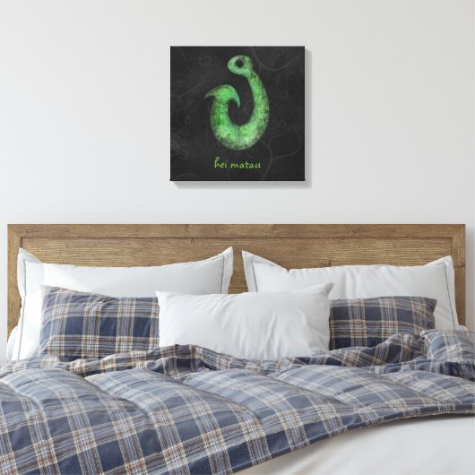Hei Matau - Canvas Afdruk (Insitu (Slaapkamer))