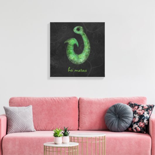 Hei Matau - Canvas Afdruk (Insitu (Woonkamer))