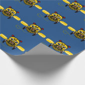 Hei Tiki Bee Speelgoed Maori Design Nieuw-Zeeland Cadeaupapier (Hoek)