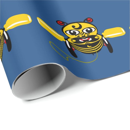 Hei Tiki Bee Speelgoed Maori Design Nieuw-Zeeland Cadeaupapier (Rol Hoek)