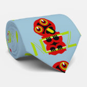 Hei Tiki Maori Design NZ Stropdas (Opgerold)