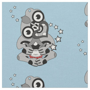 Hei Tiki Nieuw-Zeeland Drum Maori design Stof