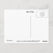 Hei Tiki Ukulele Aotearoa-Briefkaart Briefkaart (Achterkant)