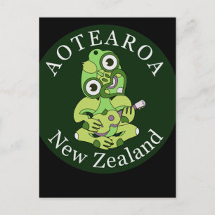 Hei Tiki Ukulele Aotearoa-Briefkaart Briefkaart