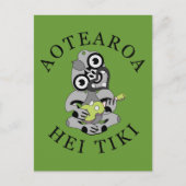 Hei Tiki Ukulele Aotearoa-Briefkaart Briefkaart (Voorkant)