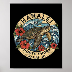 Hei Zeeschildpad Kauai Hawaii Vakantie Hawaiaans Poster