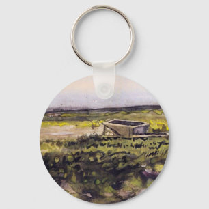 Heide met een kruiwagen door Vincent van Gogh Sleutelhanger
