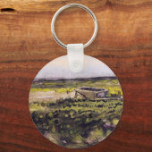 Heide met een kruiwagen door Vincent van Gogh Sleutelhanger (Voorkant)