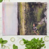 Heide met een kruiwagen door Vincent van Gogh Theedoek (Gevouwen)