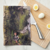 Heide met een kruiwagen door Vincent van Gogh Theedoek (Quarter Fold)