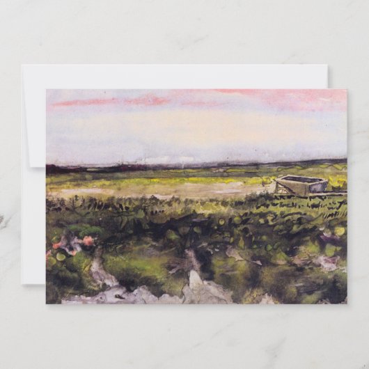 Heide met kruiwagen door Vincent van Gogh (Voorkant)