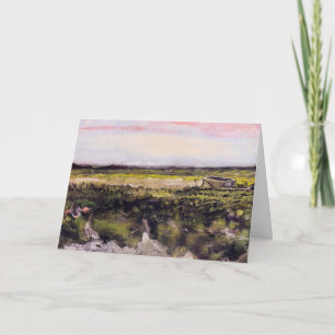 Heide met kruiwagen door Vincent van Gogh Kaart