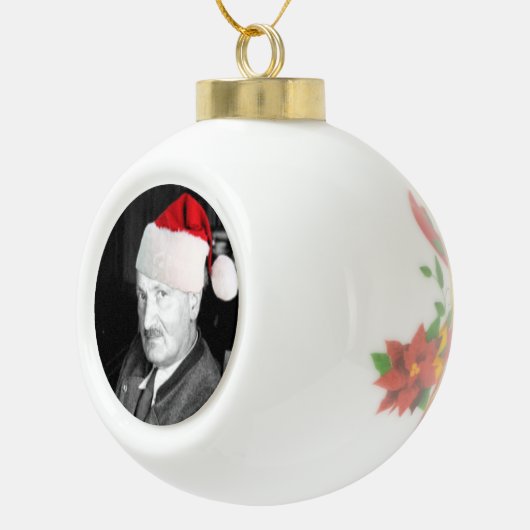 Heidegger kerstversiering keramische bal ornament (Rechts)