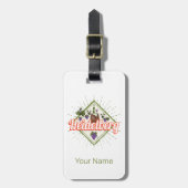 Heidelberg am Neckar Germany Retro Wine  Bagagelabel (Voorkant verticaal)