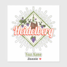 Heidelberg am Neckar Germany Retro Wine 
