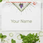 Heidelberg am Neckar Germany Retro Wine  Theedoek (Gevouwen)