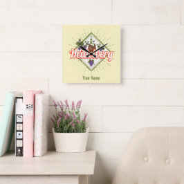 Heidelberg am Neckar Germany Retro Wine  Vierkante Klok