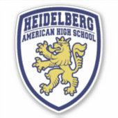 Heidelberg American High School Shield Sticker (Voorkant)