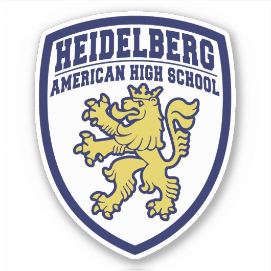 Heidelberg American High School Shield Sticker (Voorkant)