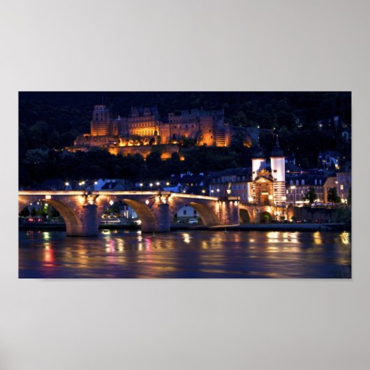 Heidelberg bij Night Print (Voorkant)