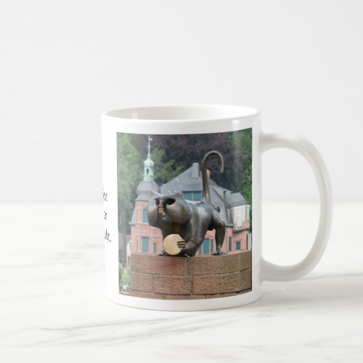 Heidelberg Bridge Monkey Coffee Mok (Rechts)