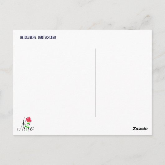 Heidelberg Briefkaart (Achterkant)