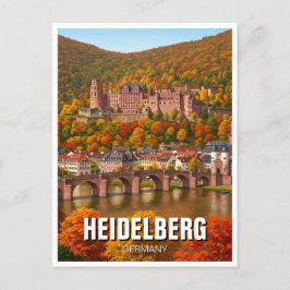 Heidelberg Castle Duitsland Herfstreis Briefkaart