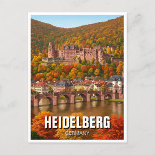 Heidelberg Castle Duitsland Herfstreis Briefkaart