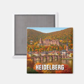 Heidelberg Castle Duitsland Herfstreis Magneet (Voorkant / Achterkant)