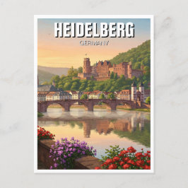 Heidelberg Castle Duitsland Reizen Briefkaart